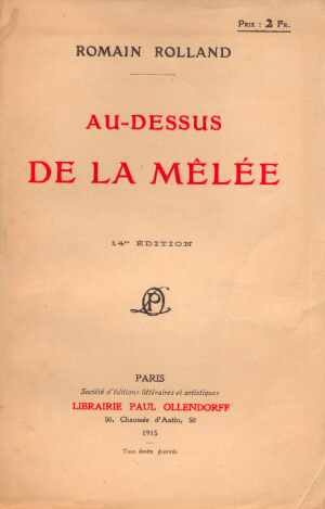 Au-dessus de la Mle (Romain Rolland 1915 - Ed. 1915)